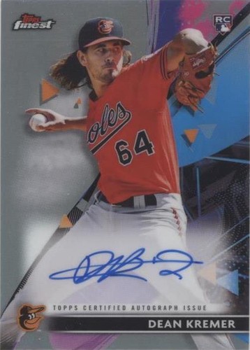 Bowman 2019 Dean Kremer red shimmer auto/5 Dean Kremer 2019 Bowman Chrome RED Ref Auto #5⁄5 BGS 9.5 Gem Mint